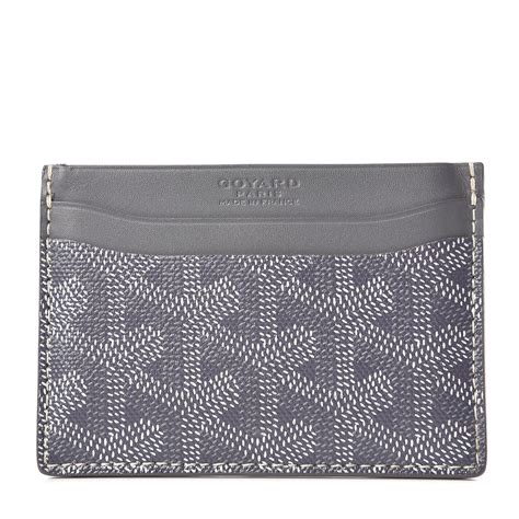 goyard card holder dark grey|Goyard saint sulpice card holder.